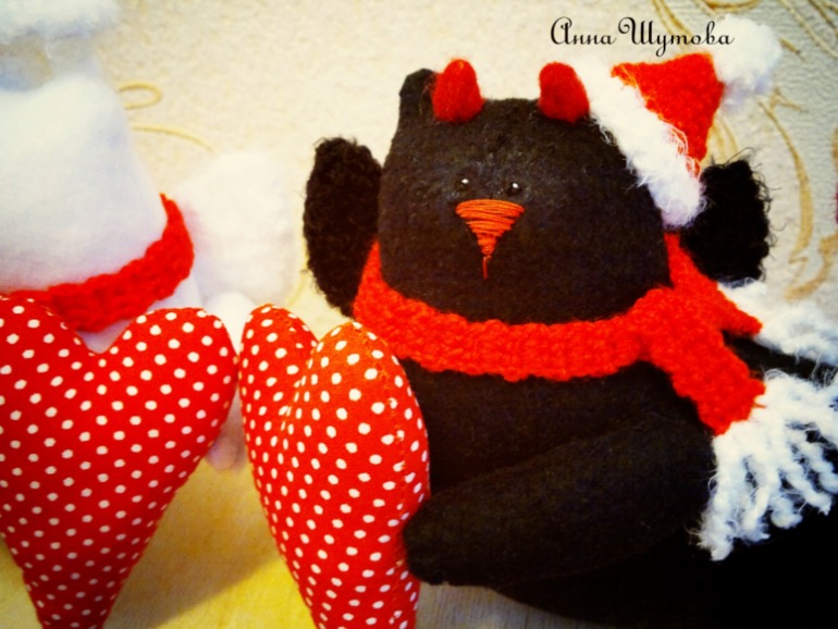 Летящие котики. Ангел и демон..