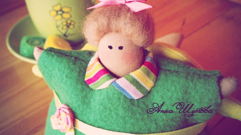 Толстушка Хэллен. Пирожный ангел в стиле тильда.