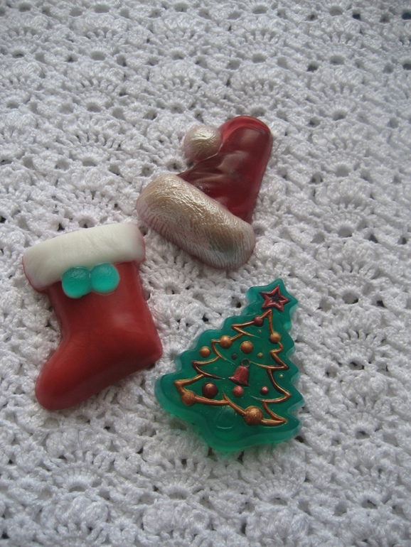 Материалы для декупажа в обмен на новогоднее мыло