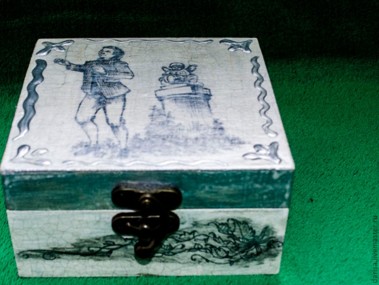 Французский черное белый прованс - шкатулка