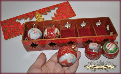 Набор елочных игрушек "Новый год в ажуре"