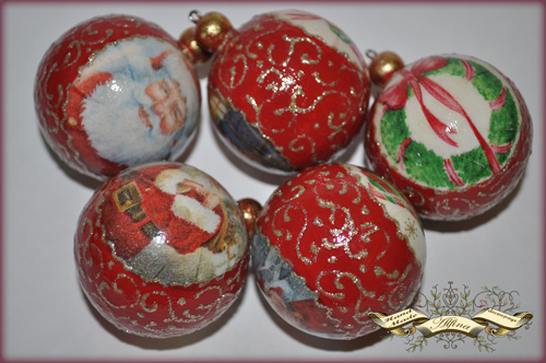 Набор елочных игрушек "Новый год в ажуре"