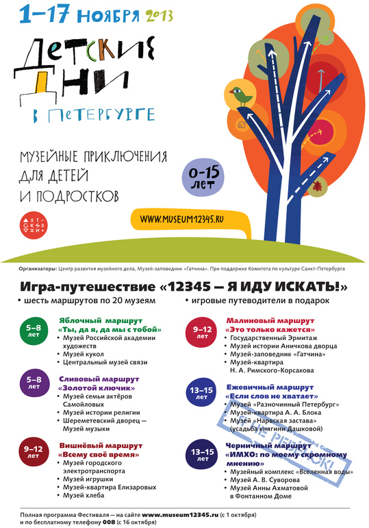 Детские ни в Петербурге. По музеям с маршрутным листом.
