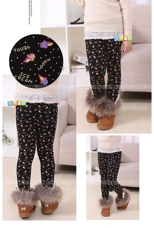 В наличии! Очень тёплые, зимние леггинсы для девочек - 460руб.