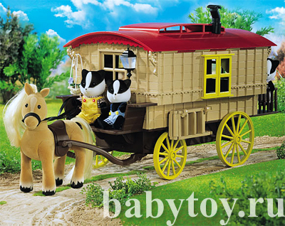 Караван пони. Игровой набор с подсветкой  Sylvanian Families