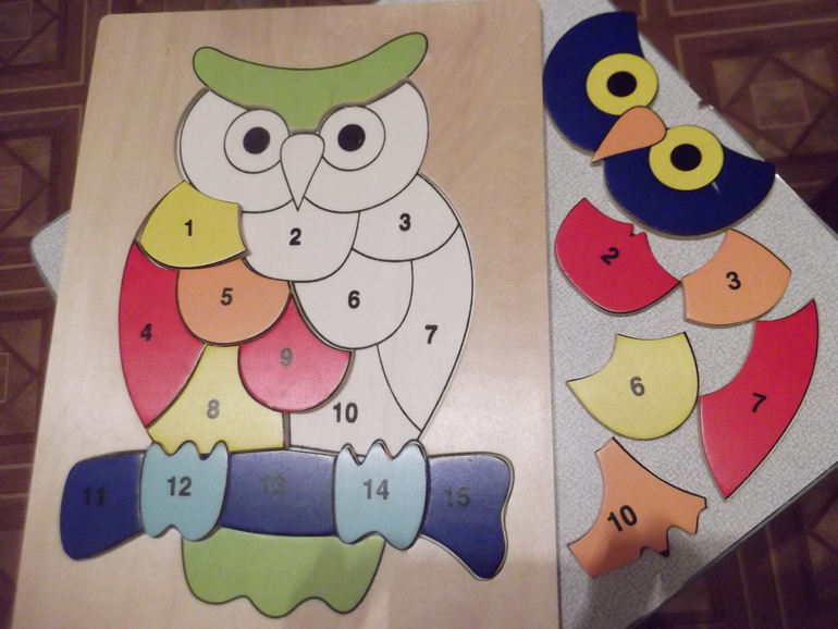 Мои любимые пазлы и вкладыши