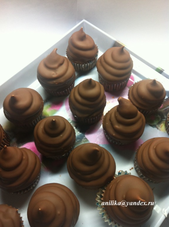 Шоколадные капкейки