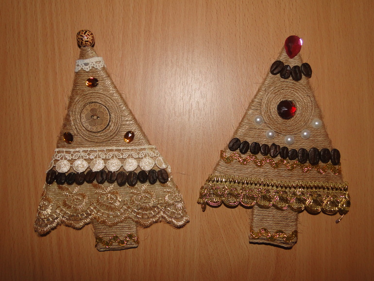 Мои шпагатные елочки