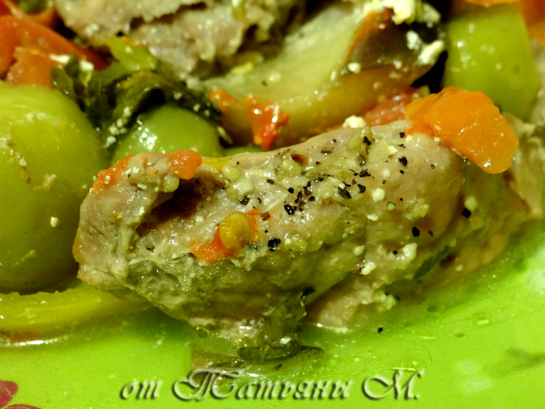 Свинина, тушеная с овощами (очень быстро и очень вкусно!)