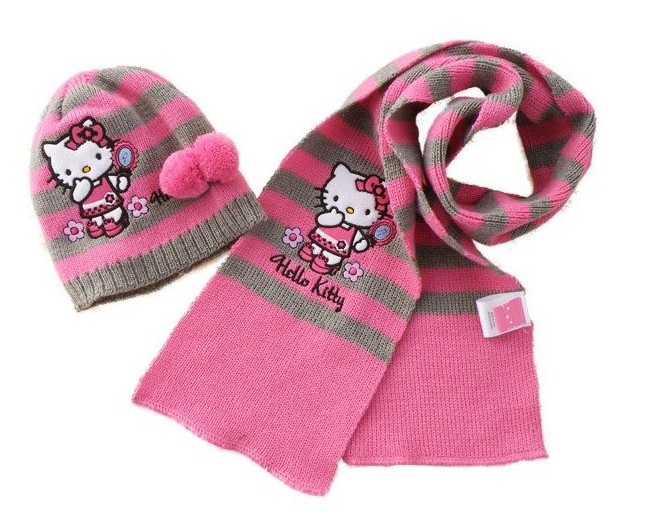 Комплект KITTY шапка и шарф 270 руб