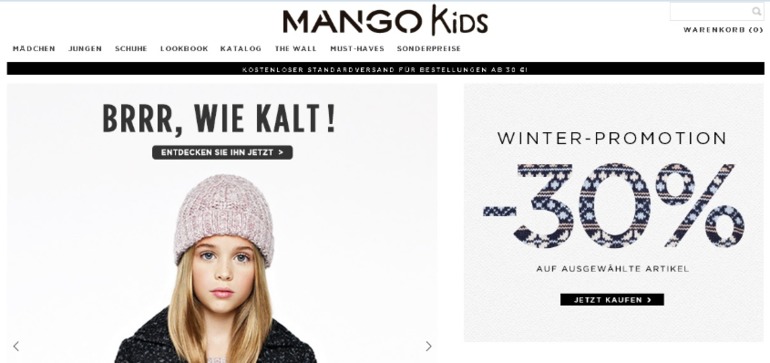 -30% cкидки на ДЕТСКИЙ ОТДЕЛ в MANGO