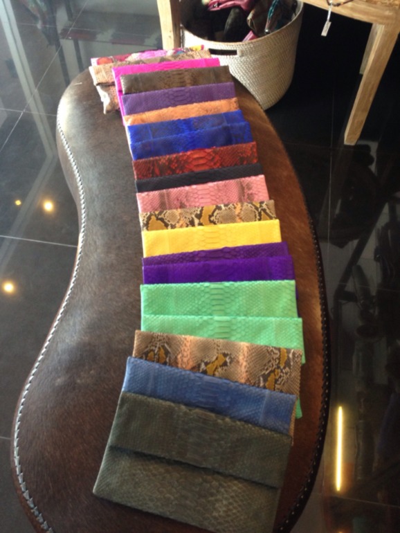 Сумки/клатчи с Бали из кожи питона