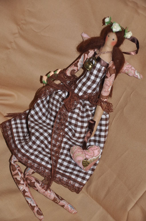 Тильда Кухонная Фея (шоколад+карамель)