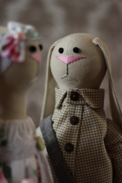 Зайчики в стиле Шебби Шик )