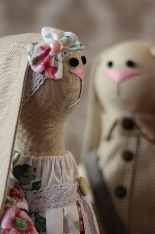 Зайчики в стиле Шебби Шик )