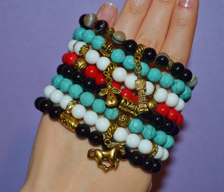 Браслеты ручной работы из полудрагоценных камней. Браслеты есть в наличии и под заказ!!!