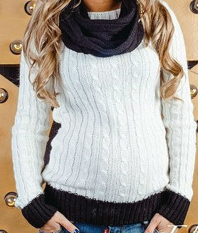 Джемпер с косами