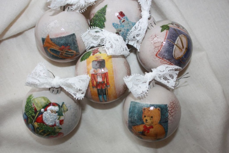 Шарики на ёлку ручной работы. Для создания неповторимого стиля и дизайна
