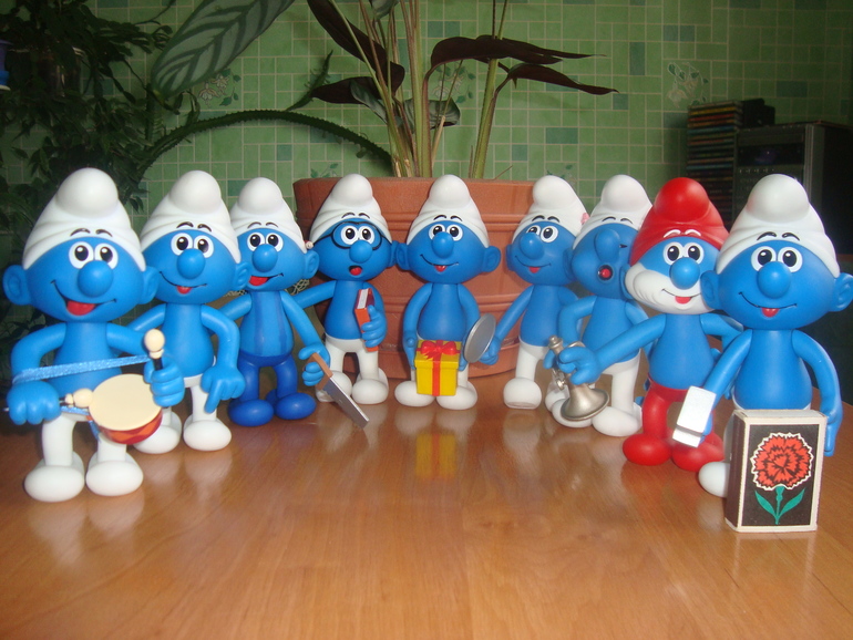 Коллекционные смурфы smurfs в 3D