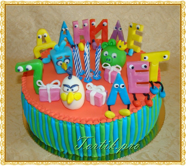 Весёлые буквы и птички)