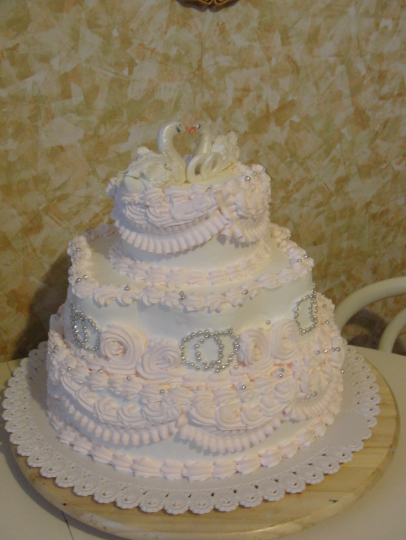 свадебный торт...который потрепал нервы(((