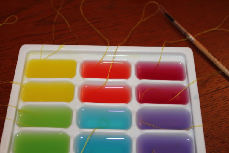 Ледяные украшения на ёлочку