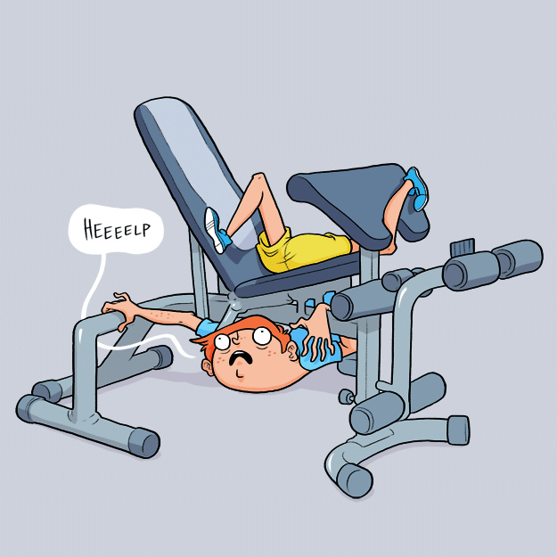 10 типов людей, которых вы можете встретить в спортзале))))