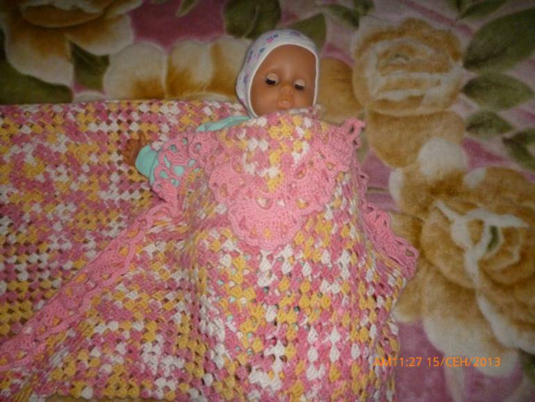 солнечный плед) 115*115 см