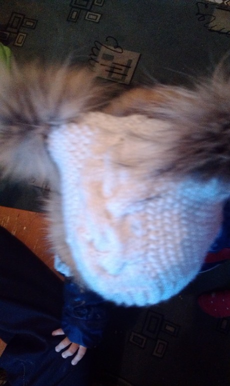 зимняя с "рожками-бумбошками"