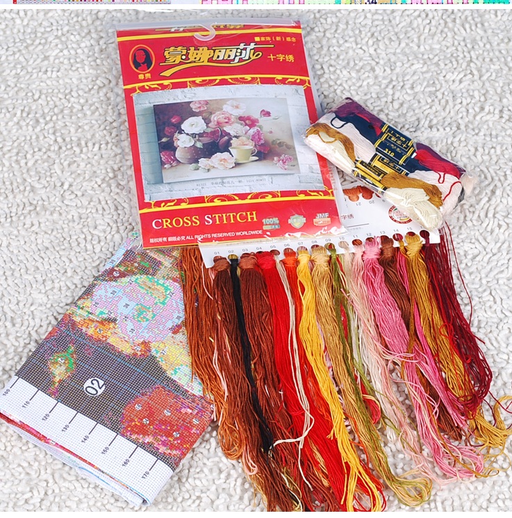 Цветы - нитки шелк или хлопок на выбор