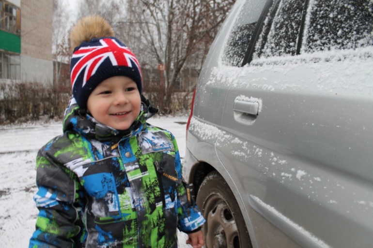 А у нас был первый снег))