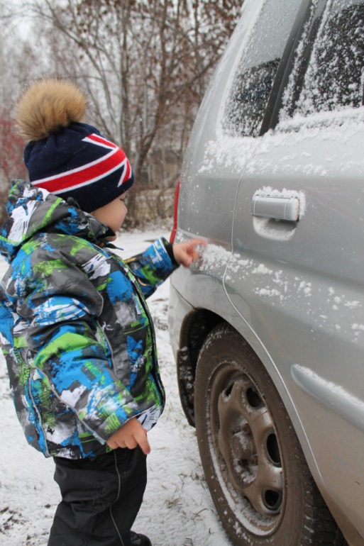 А у нас был первый снег))