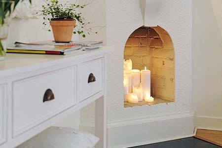 Фальш камины в интерьерах