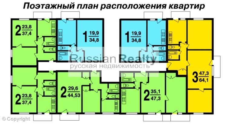 Дома серии II-18-01-12: описание планировки квартир