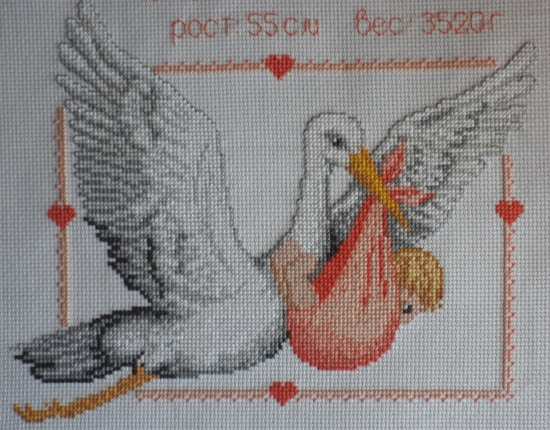 Метрика с аистом