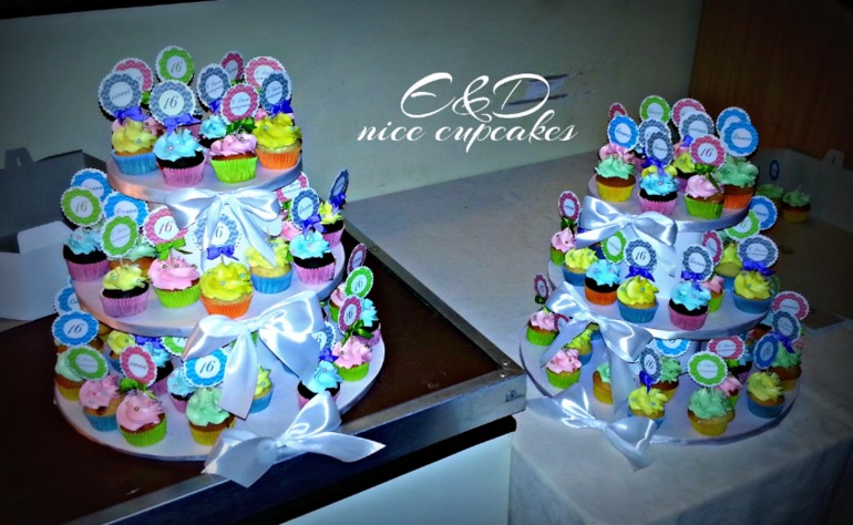 100 капкейков на 16 летие Даяны!!!