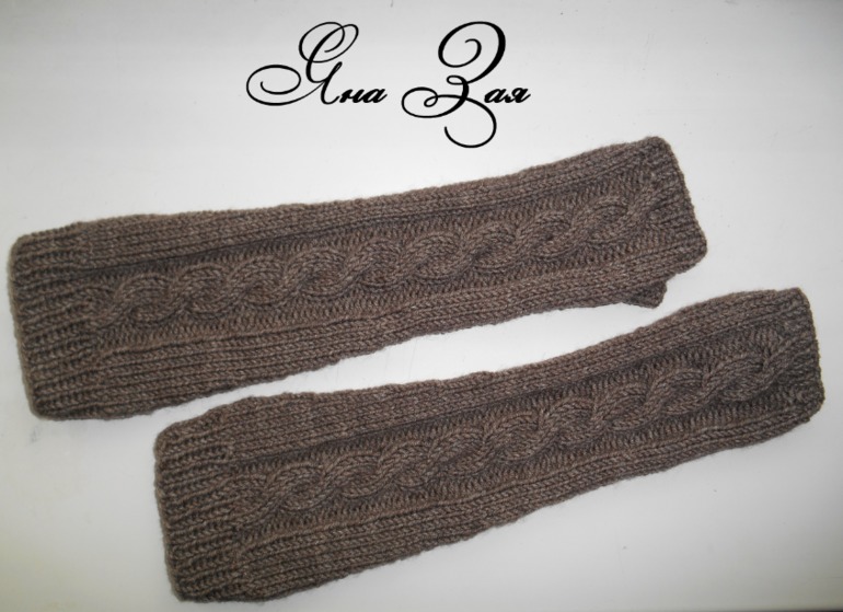 Комплект снуд+митенки! (много фото)