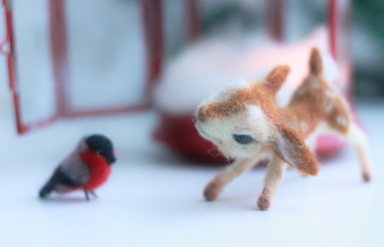 Фонарик со снегирем