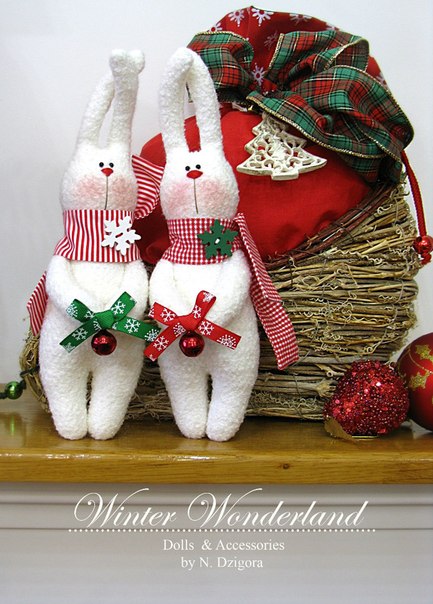 Девочки,у кого есть выкройка таких зайчиков? поделитесь,плиз...=)