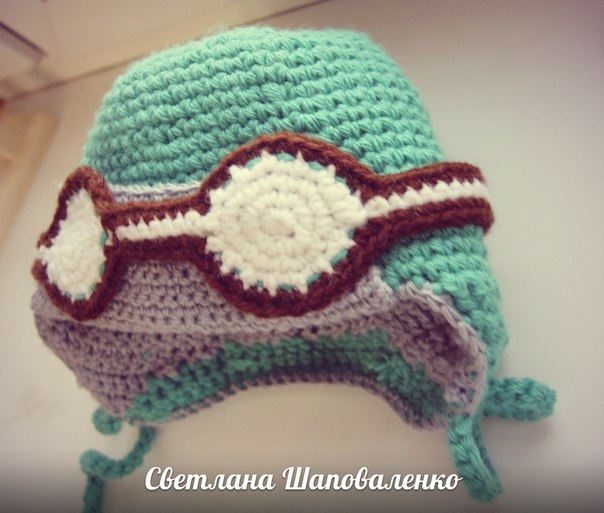 ОЧЕНЬ теплый шлем крючком для мальчика