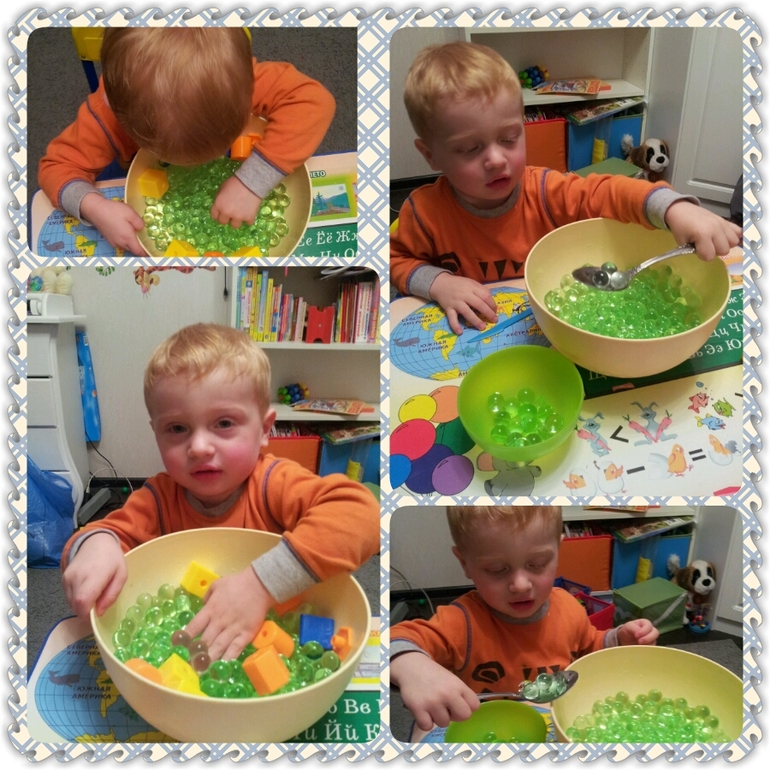 Развиваем моторику с неоновыми шарики.