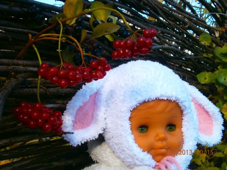 Шапка-зайка