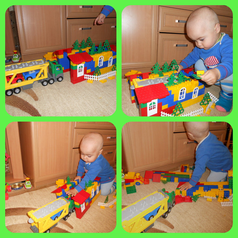 Эй, с дороги! Би-би-бик! Видишь, едет грузовик.