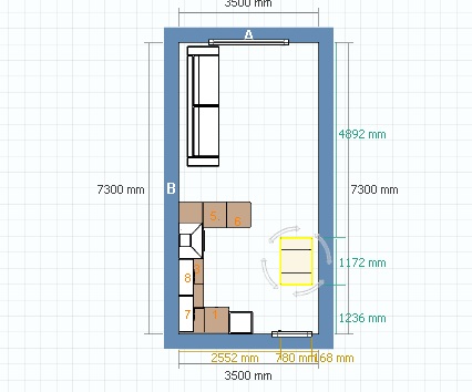 Напланировала кухню, выскажите свое мнение.