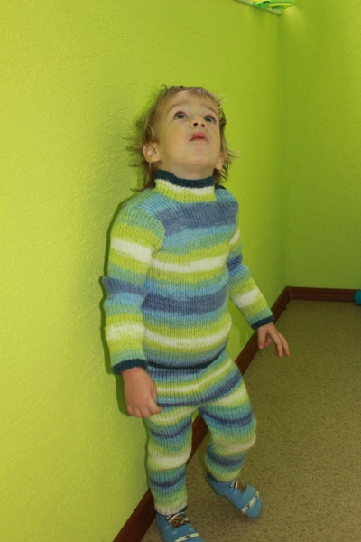 Водолазка и рейтузы - поддева сыну