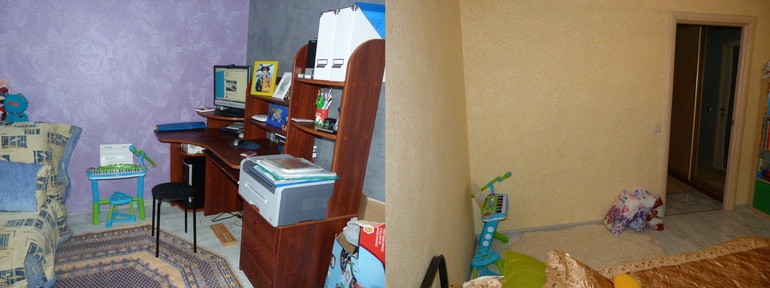 Наконец то закончили переделку!!! До и после...