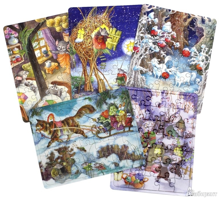 Наши новые новогодние пазлы