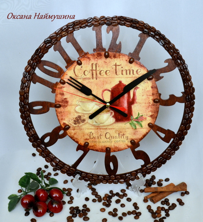 Часы "Время пить кофе"