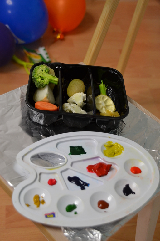 Рисуем овощами и фруктами