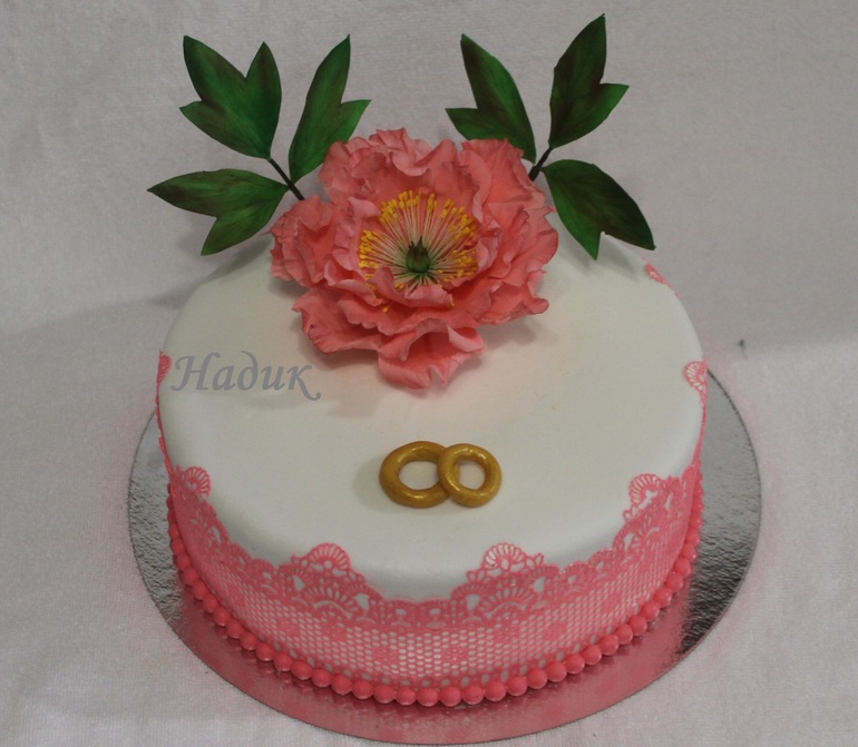 Свадебный с пионом